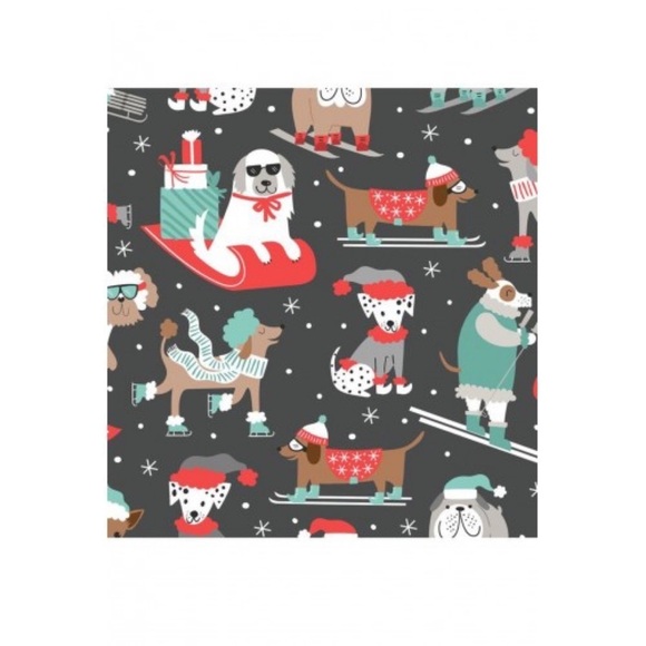 BNWT Retrolicious Winter Ski Dogs Skater Skirt above knee novelty skirt modcloth - Picture 2 of 4